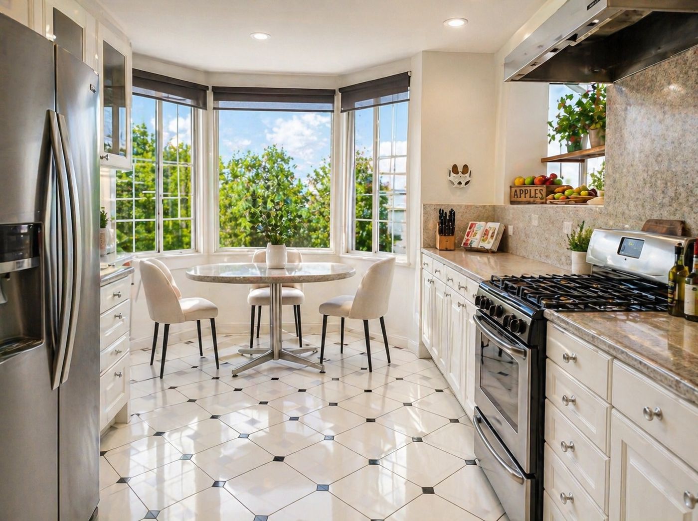 Cocina con desayunador